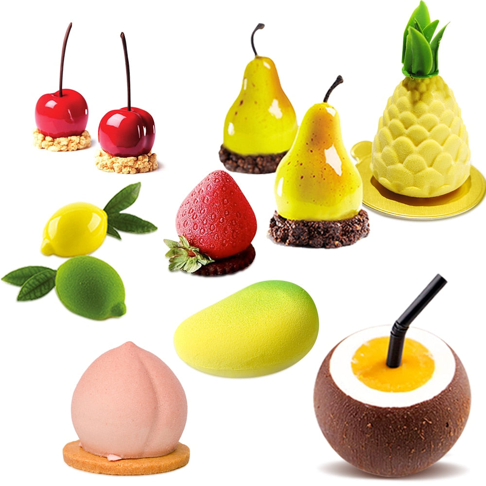 Pear Fruit Silicone Mold 8 Cavity