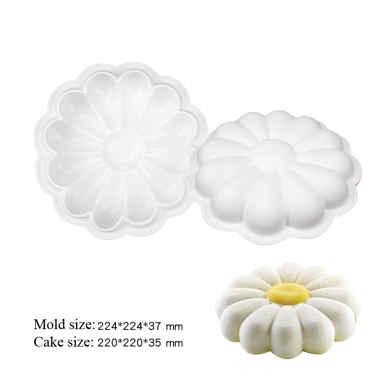 Large Flower Silicone Mousse & Cake Mold